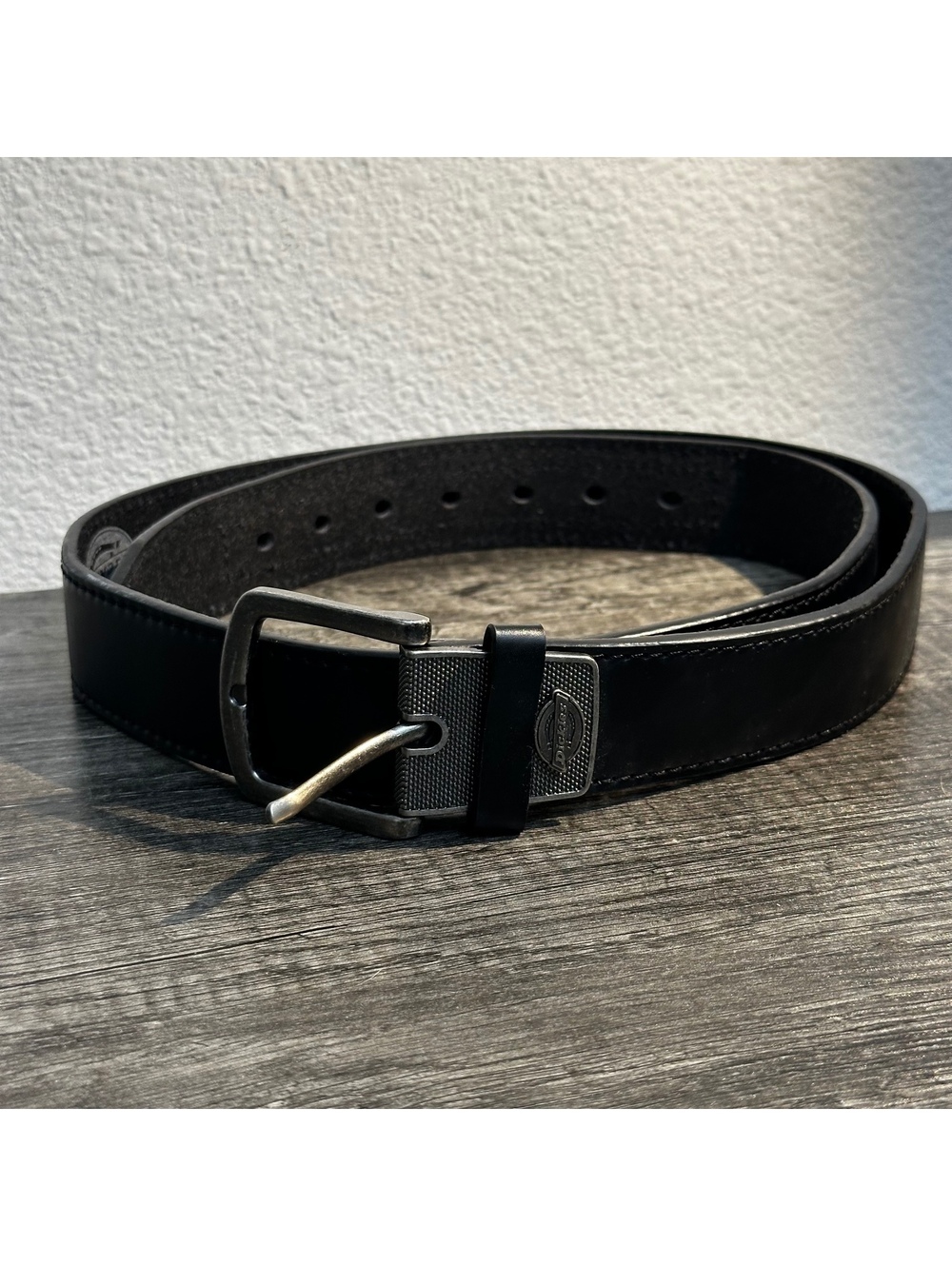 Dickies Men’s Black Leather Belt Size 42